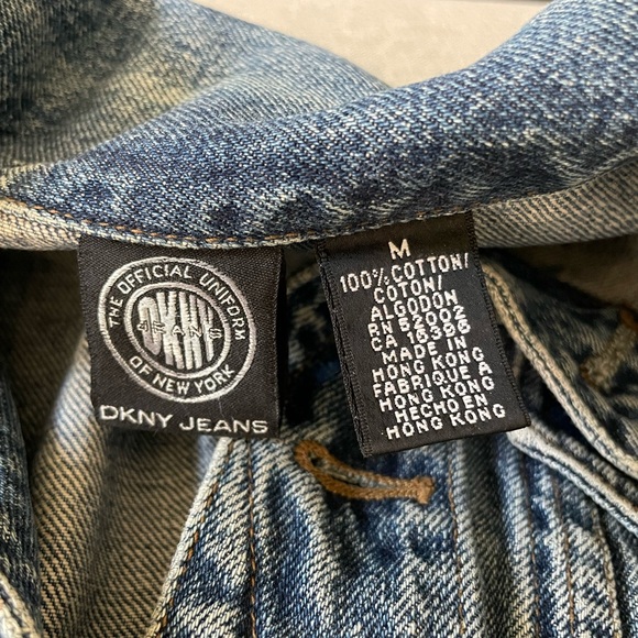 DKNY Denim Trucker Jacket Size M - Picture 6 of 10
